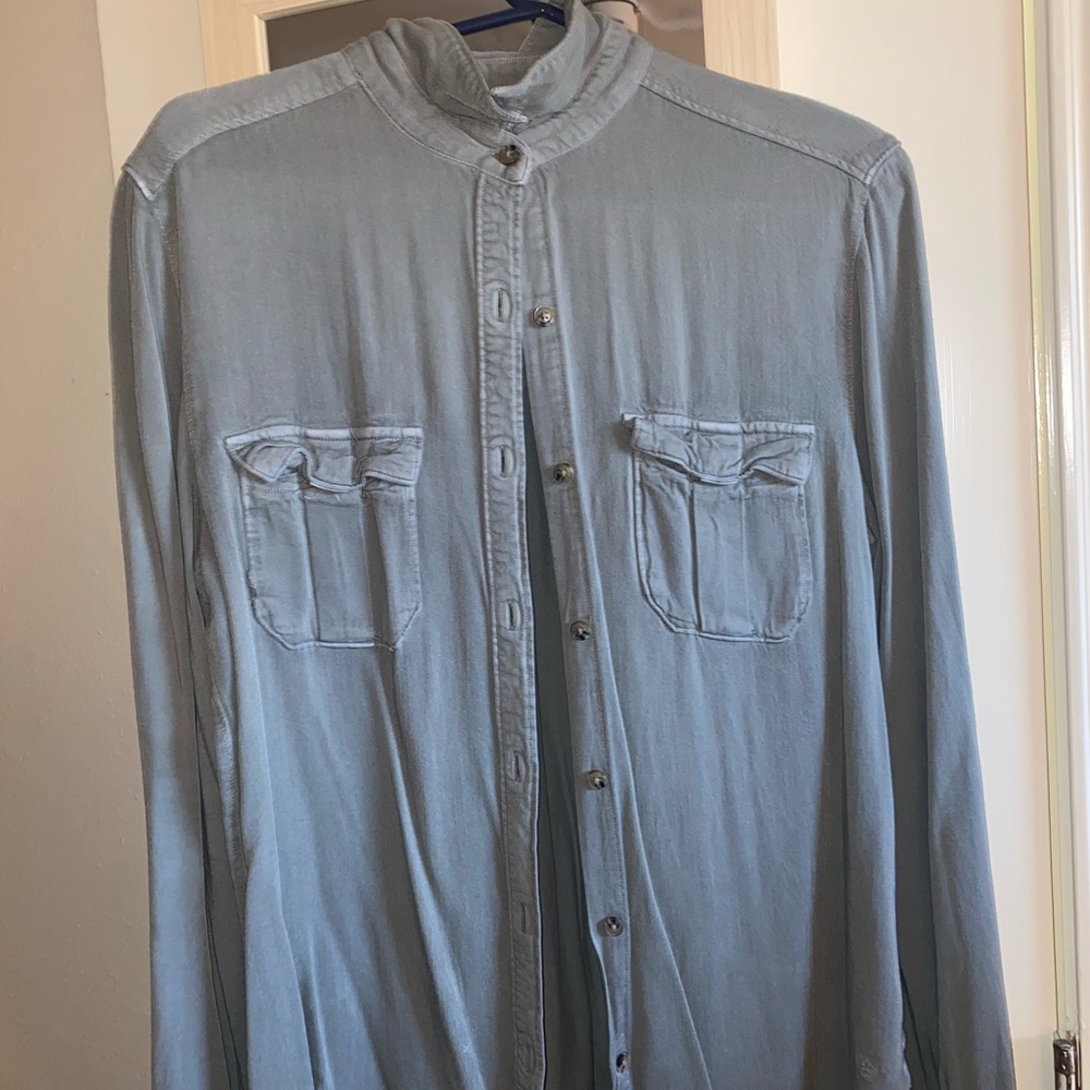 American Eagle Oversized Button Down Medium - image 1